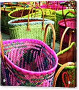 Market Baskets - Libourne Acrylic Print