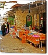 Market In Hebron 3 Acrylic Print