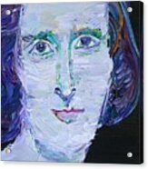 Mary Shelley - Oil Portrait Acrylic Print