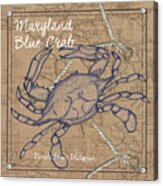 Maryland Blue Crab Acrylic Print