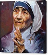 Mother Teresa Acrylic Print