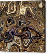 Mercury And Gold Abstract Acrylic Print