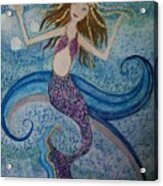 Mermaid Bubble Acrylic Print