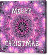 Merry Christmas Mandala By Kaye Menner Acrylic Print