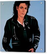 Michael Jackson Bad Acrylic Print