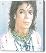 Michael Jackson Christmas Card 2016 - 002 Acrylic Print