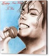 Michael Jackson Christmas Card 2016 - 005 Acrylic Print