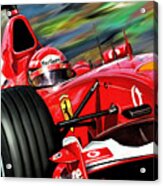 Michael Schumacher Ferrari Acrylic Print
