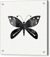 Midnight Butterfly 4- Art By Linda Woods Acrylic Print
