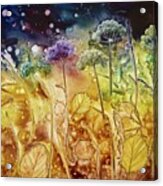 Midnight Flowers Acrylic Print