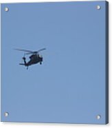 Military Helicopter Blackhawk Acrylic Print