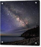 Milky Way Over Boulder Beach Acrylic Print