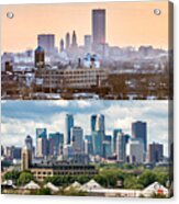 Minneapolis Skylines - Old And New Acrylic Print
