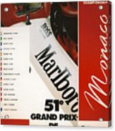 Monaco F1 1993 Acrylic Print