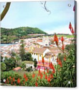 Monte Brasil And Angra Do Heroismo, Terceira Acrylic Print