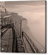 Montserrat Winter Morning Bw Acrylic Print