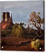 Monument Valley Painting Acrylic Print