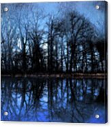 Moody Blue Daybreak Acrylic Print