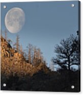 Moon Over Colorado Acrylic Print