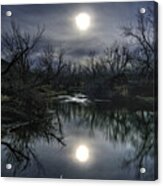 Moon Over Sand Creek Acrylic Print