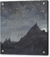 Moonlit Tor Acrylic Print