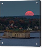 Moonrise Over Ft. Gorges Acrylic Print