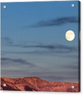 Moonrise With Afterglow Acrylic Print