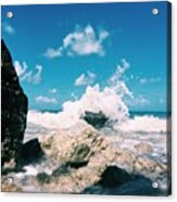 More Waves Breaking Acrylic Print