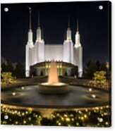 Mormon Temple Acrylic Print