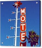 Motel With Stars Acrylic Print