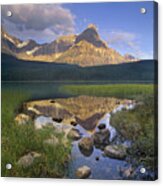 Mount Chephren And Waterfowl Lake Banff Acrylic Print