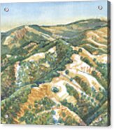 Mount Diablo, Round Top Viewpoint Acrylic Print