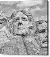 Mount Rushmore Bw Acrylic Print