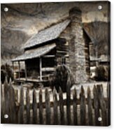 Mountain Cabin Acrylic Print