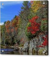 Mountain Stream In Fall Acrylic Print