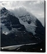 Mountains Clouds And Glaciers Acrylic Print