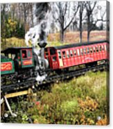 Mt Washington Cog Railway And Train Acrylic Print