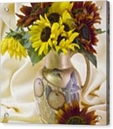 Multi Color Sunflowers Acrylic Print