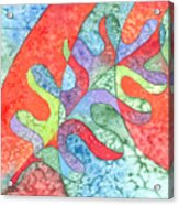 Multicolor Oak Leaf Acrylic Print