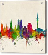 Munich Germany Skyline Acrylic Print