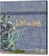 Mural Of Robert Johnson On A Wall In Clarksdale Acrylic Print