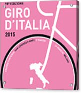 My Giro D'italia Minimal Poster 2015 Acrylic Print
