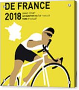My Tour De France Minimal Poster 2018 Acrylic Print