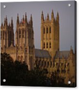 National Cathedral At Twilight Acrylic Print