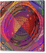 National Semiconductor Silicon Wafer Computer Chips Abstract 5 Acrylic Print