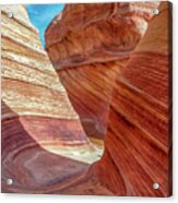 Navajo Sandstone At The Wave Acrylic Print