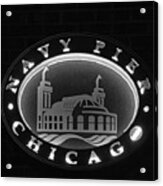Navy Pier Chicago Sign Acrylic Print