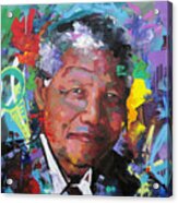 Nelson Mandela Vi Acrylic Print