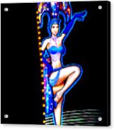 Neon Showgirl Acrylic Print