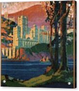 New York Central Lines - West Point - Retro Travel Poster - Vintage Poster Acrylic Print
